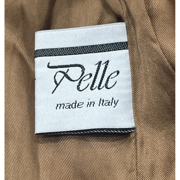 Vera Pelle Stylish Soft Brown Leather Jacket Made In Italy Classic Women46 US XL - Picture 3 of 8